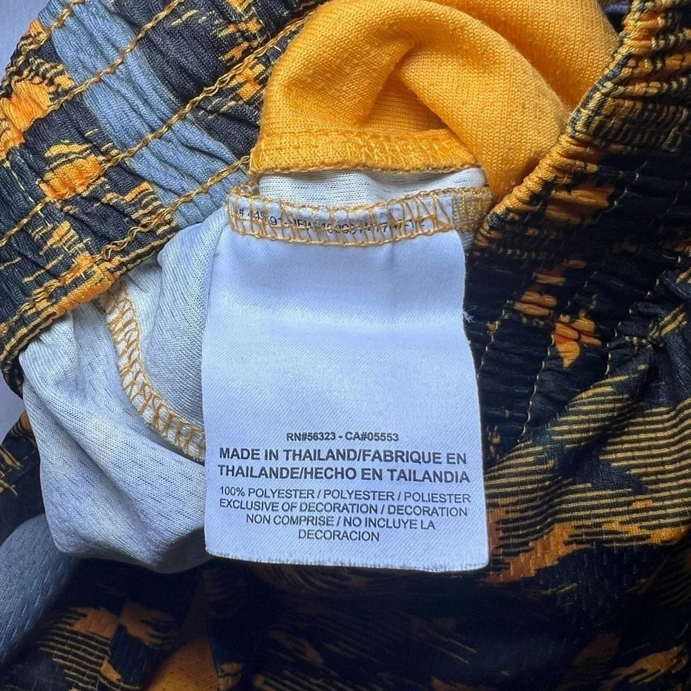 Nike Camouflage Athletic Shorts in Black and Orange